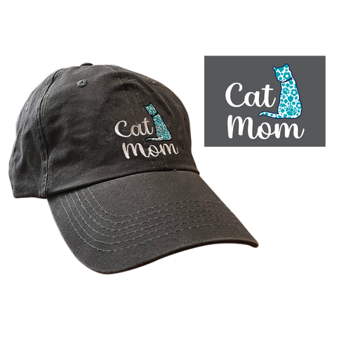 Ball Cap - Cat Mom - NEW DESIGN