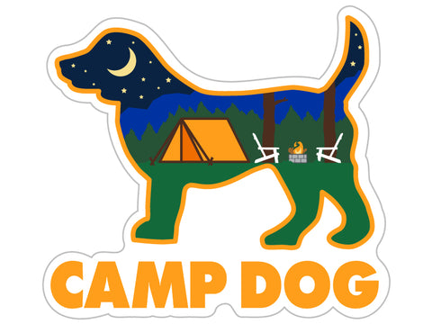 3" Sticker - Camp Dog