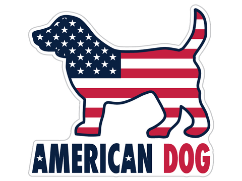 3" Sticker - American Dog