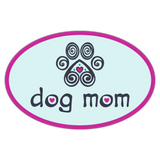 Oval Car Magnet - Dog Mom