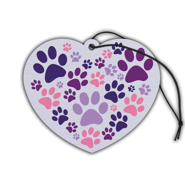 Air Freshener - Heart with Paws