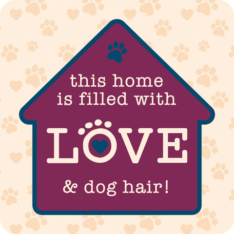 Cork Coasters - This home is filled with love...