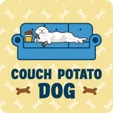 Cork Coasters - Couch Potato Dog
