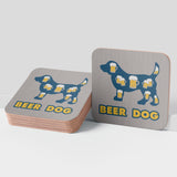 Cork Coasters - Beer Dog
