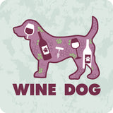 Cork Coasters - Wine Dog