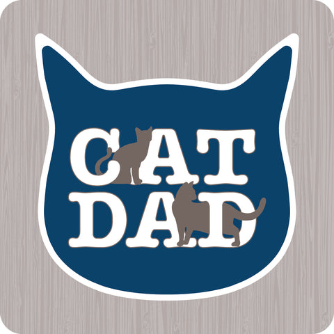 Cork Coasters - Cat Dad