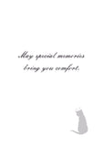 Cat Sympathy Card -The Heart Remembers