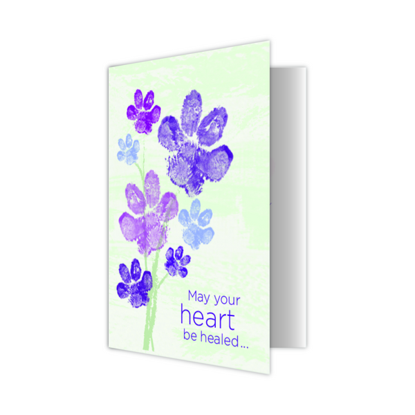 Dog Sympathy Card - May your heart be healed...