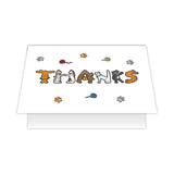 Cat Thank You Card - Thanks ( Cat shaped letters)