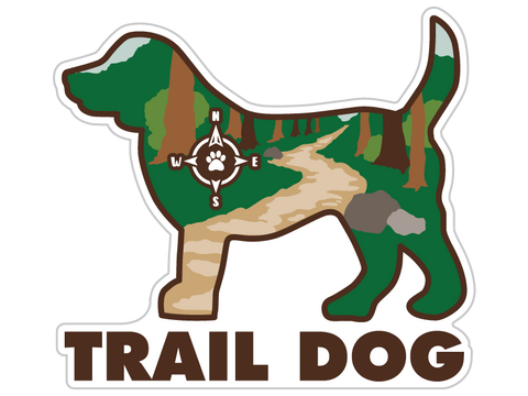 3" Sticker - Trail Dog