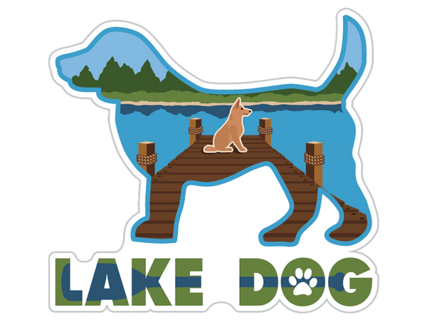 3" Sticker - Lake Dog