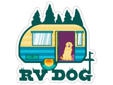 RV Dog 3" Decal