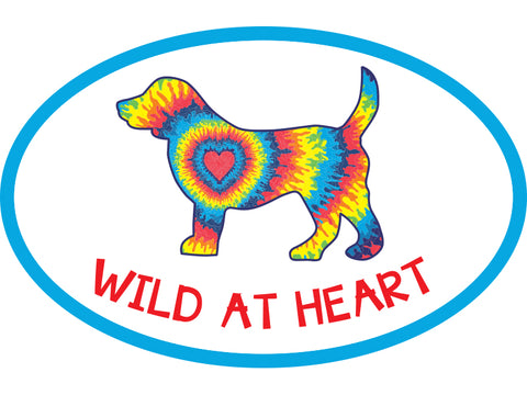 Oval Car Magnet - Wild at Heart