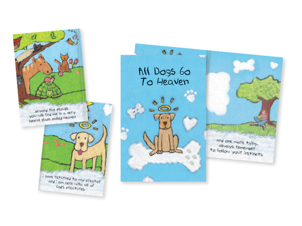 Pet Sympathy Booklet - All Dogs Go To Heaven