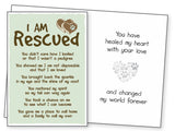 Dog Lover Rescue Card - I Am Rescued