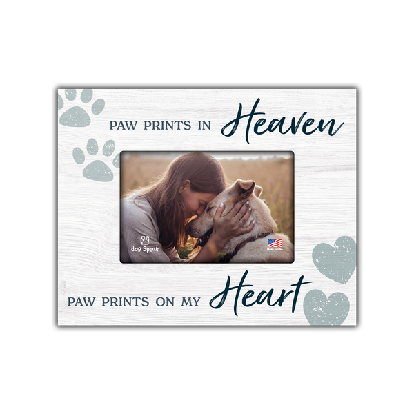 Sympathy Frame - Paw Prints in Heaven